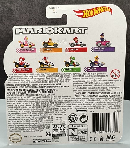 Hot Wheels Mario Kart Gato Melocotón Estándar Kart Diecast 2021 Nuevo Sin Abrir Envío Gratis - Imagen 6 de 8