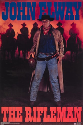 #ad #ad John Elway Rifleman poster Vintage Reproduction METAL SIGN 8 x 12 $24.99