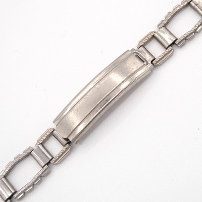 Vintage Everite 18.7 mm Open Link Silvertone Wristwatch Bracelet