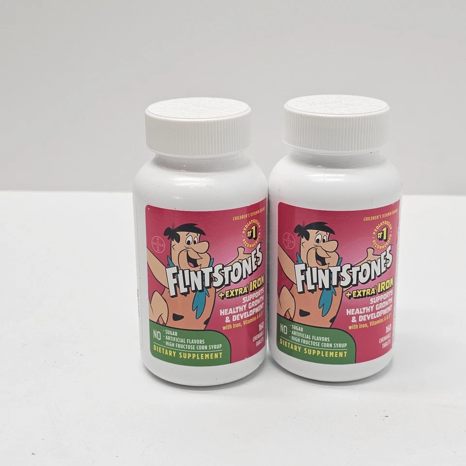 Vitaminas Masticables Niños Multivitamínico con + Hierro Extra con Vitamina 160ct | Paquete de 2 Foto 2 de 4