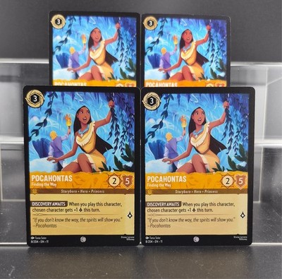 Disney Lorcana Pocahontas - Finding the Way 8/204 Winterspell Common 4 Cards