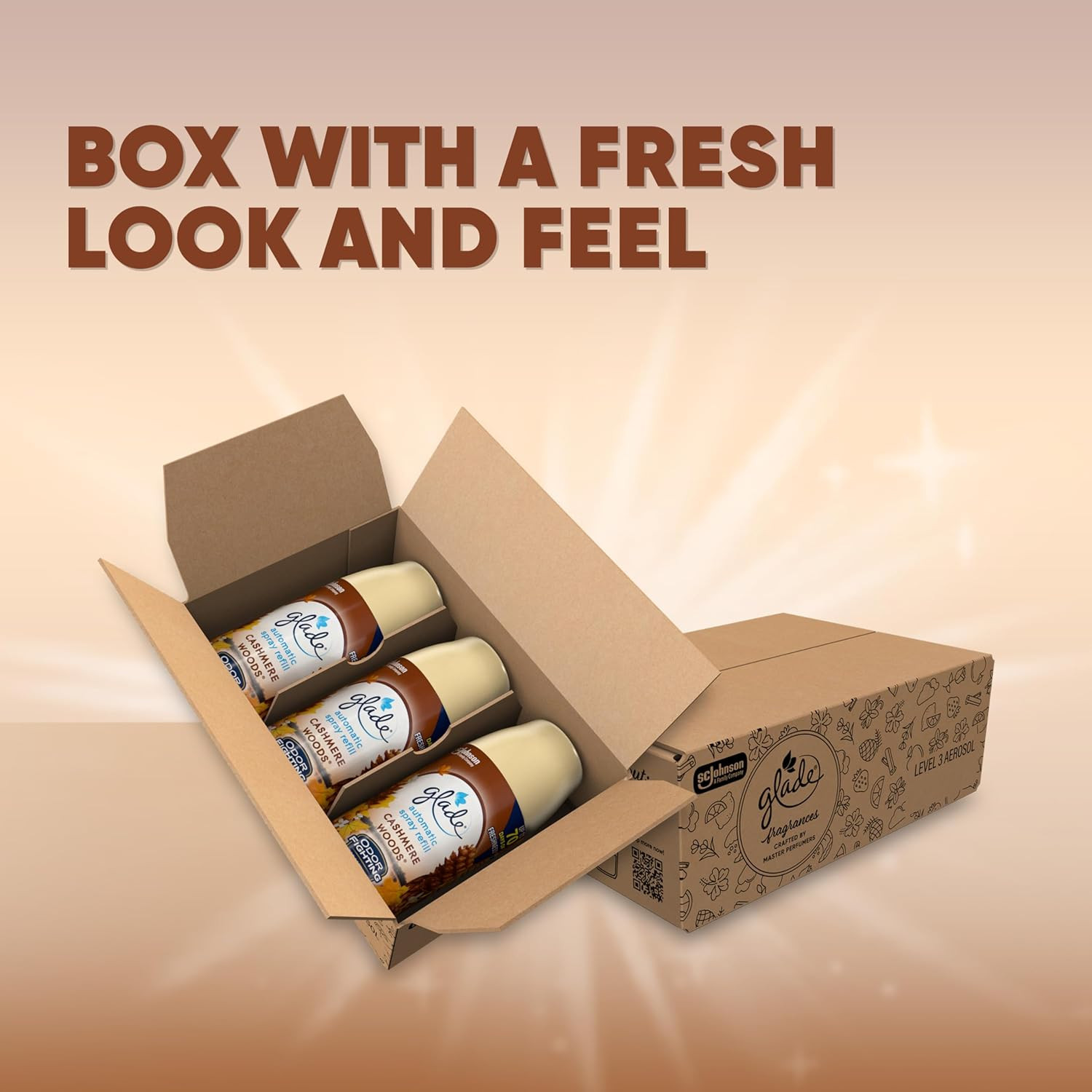 Automatic Spray Refill, Air Freshener for Home and Bathroom, Cashmere Woods, 6.2