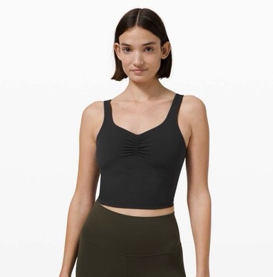 NWT Lululemon Align Tank Gathered Front - Size 4, Black