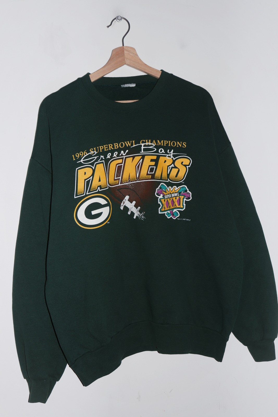 Vintage Green Bay Packers 1996 Superbowl Champions Graphic Sweatshirt (M)