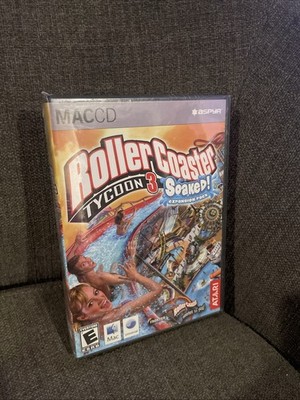 Roller Coaster Tycoon 3: Soaked - Vintage Mac Video Game Expansion Pack