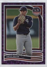 2024 Panini Stars and Stripes Purple 31/99 Carter Holton #26 7c2