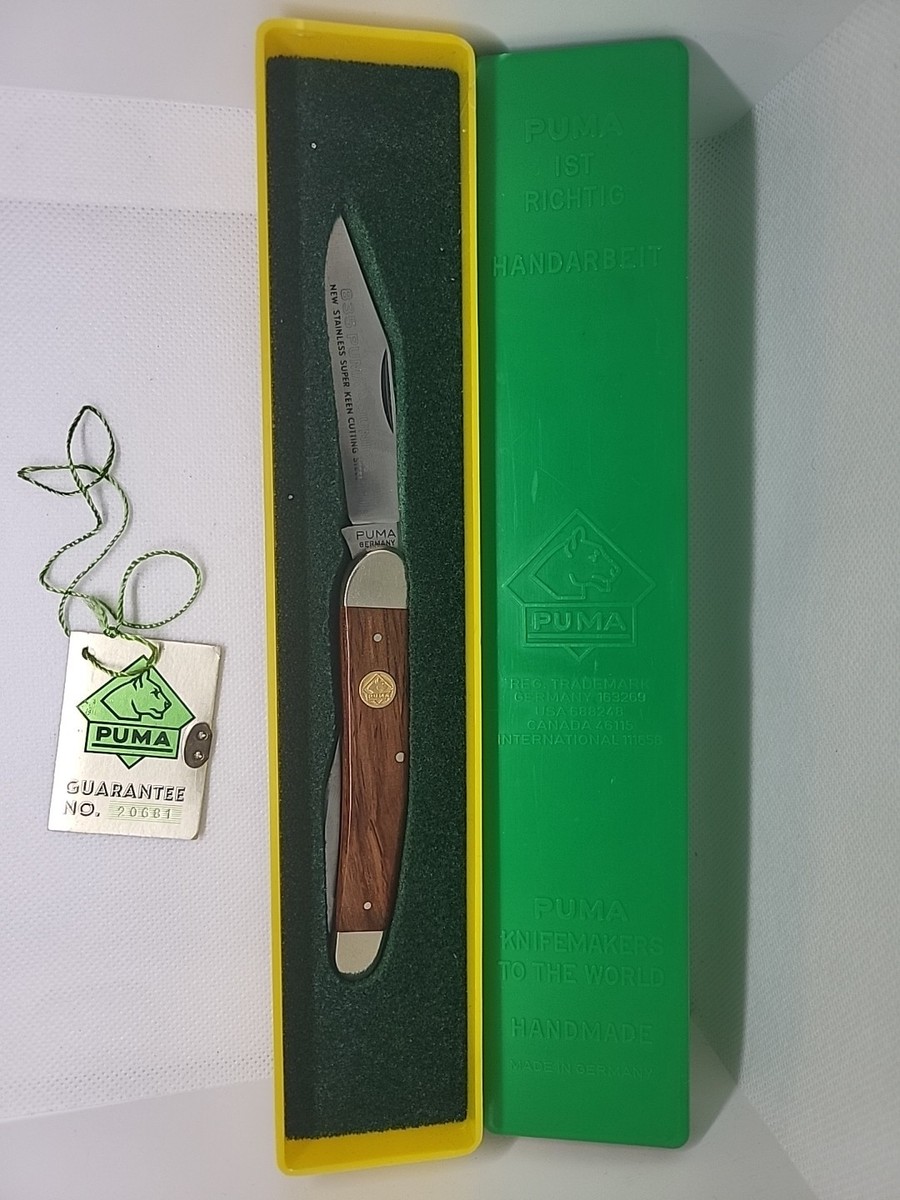 Vintage Puma-Junior #835 2 Blade Wood Handle Pocket Knife, | eBay