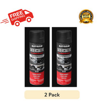 2 Pack Black Cars Truck Undercoating Rubberized Protection Coating Spray 15oz