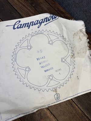 VENTO 135-52x39 チェーンリング シルバー Vintage Campagnolo 52T Chainring 135 BCD NOS 5-Arm Silver Italy