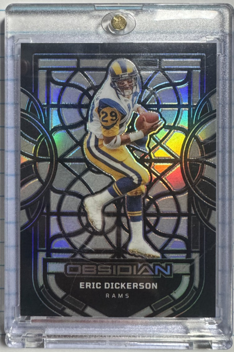 2024 Panini Obsidian - Black Stained Glass Eric Dickerson #2
