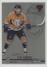 2001-02 Pacific Private Stock Titanium Red /94 Cliff Ronning #80 0u8p