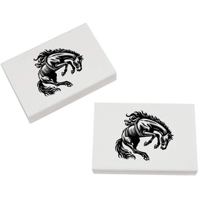 2 x 45 mm ''Bucking Bronco'' Radiergummis / Gummis (ER00048346)