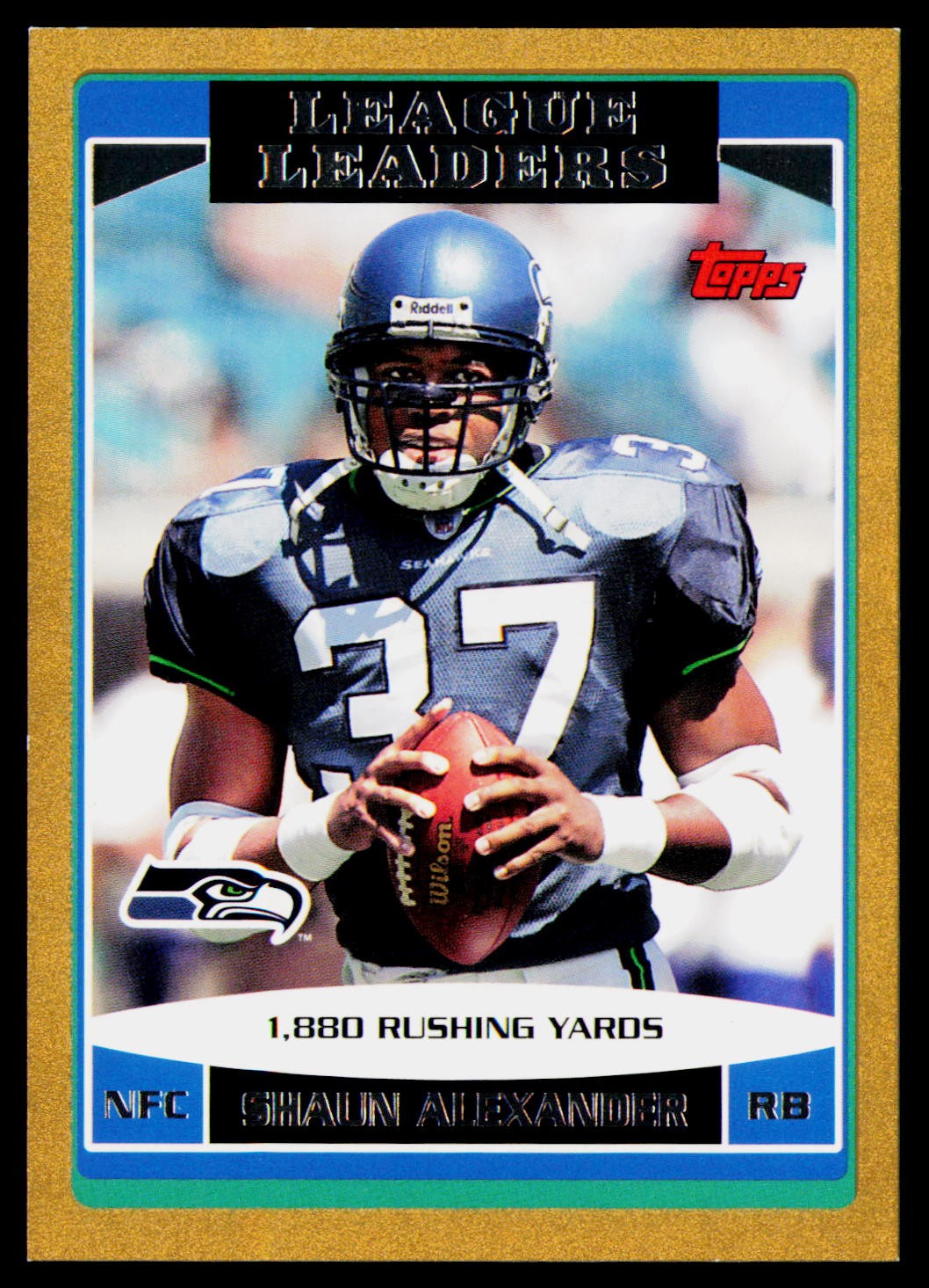 2006 Topps #279 Shaun Alexander Gold #/2006 Seattle Seahawks