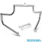 Chrome Engine Guard Highway Crash Bar Hardware Kit for 1997 2008 Harley Touring