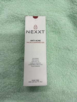 NEXXT Anti Acne Facial Cleansing Gel, Soap Free, Exfoliates & Cleanses