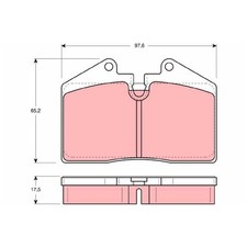 Satz Bremsbeläge Bremsklötze hinten für Maserati 3200 GT Porsche 911 | 246023