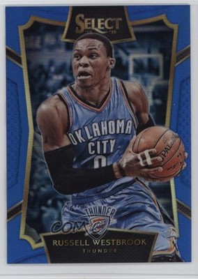 2015-16 Panini Select Concourse Blue Prizm /249 Russell Westbrook #59 17d3