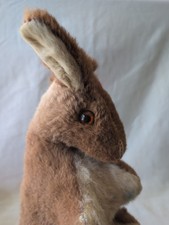 Vintage Kangaroo Plush Toy With Joey 14" Real Fur