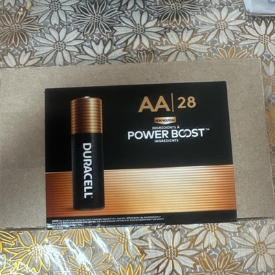 Duracell AA Alkaline Batteries 28 Pack Power Boost 1.5V
