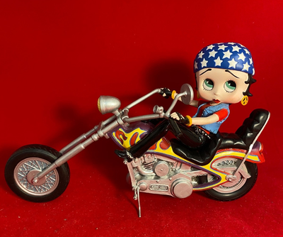 RARE 1999 The Danbury Mint Betty Boop “Chopper Betty” Motorcycle