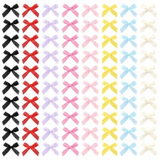 80 Pack Mini Bow Hair Clips Cute Hair Accessories Ribbon Bow Barrettes Pins f...