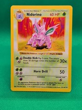Nidorino 037/102 Base Set (Shadowless) Regular