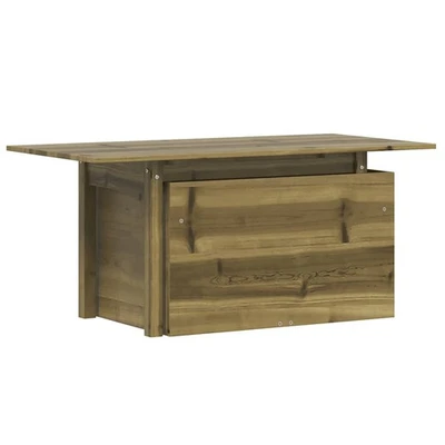 Garden Table Outdoor Patio Dining Impregnated Wood Pine vidaXL