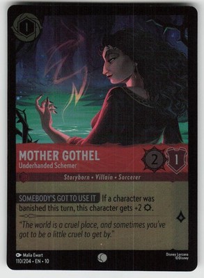 Cold Foil Mother Gothel - Underhanded Schemer 110/204 Common Whispers in the Wel