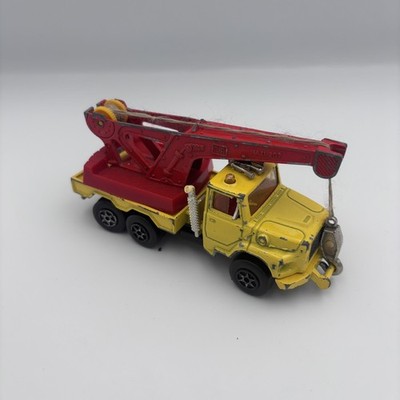 Majorette Ford Kranwagen rot & gelb Maßstab 1:60 Made in France 