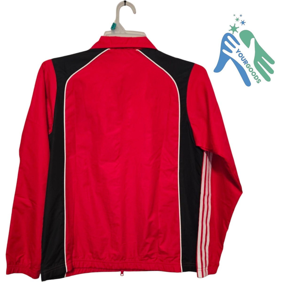 ADIDAS FULL ZIP UP JACKET RN 88387 CA 40312 RED MEDIUM | eBay