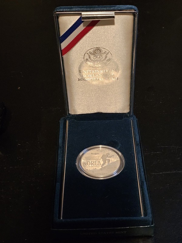 BU 1991 KOREAN WAR COMMEMORATIVE COIN 90% PROOF SILVER