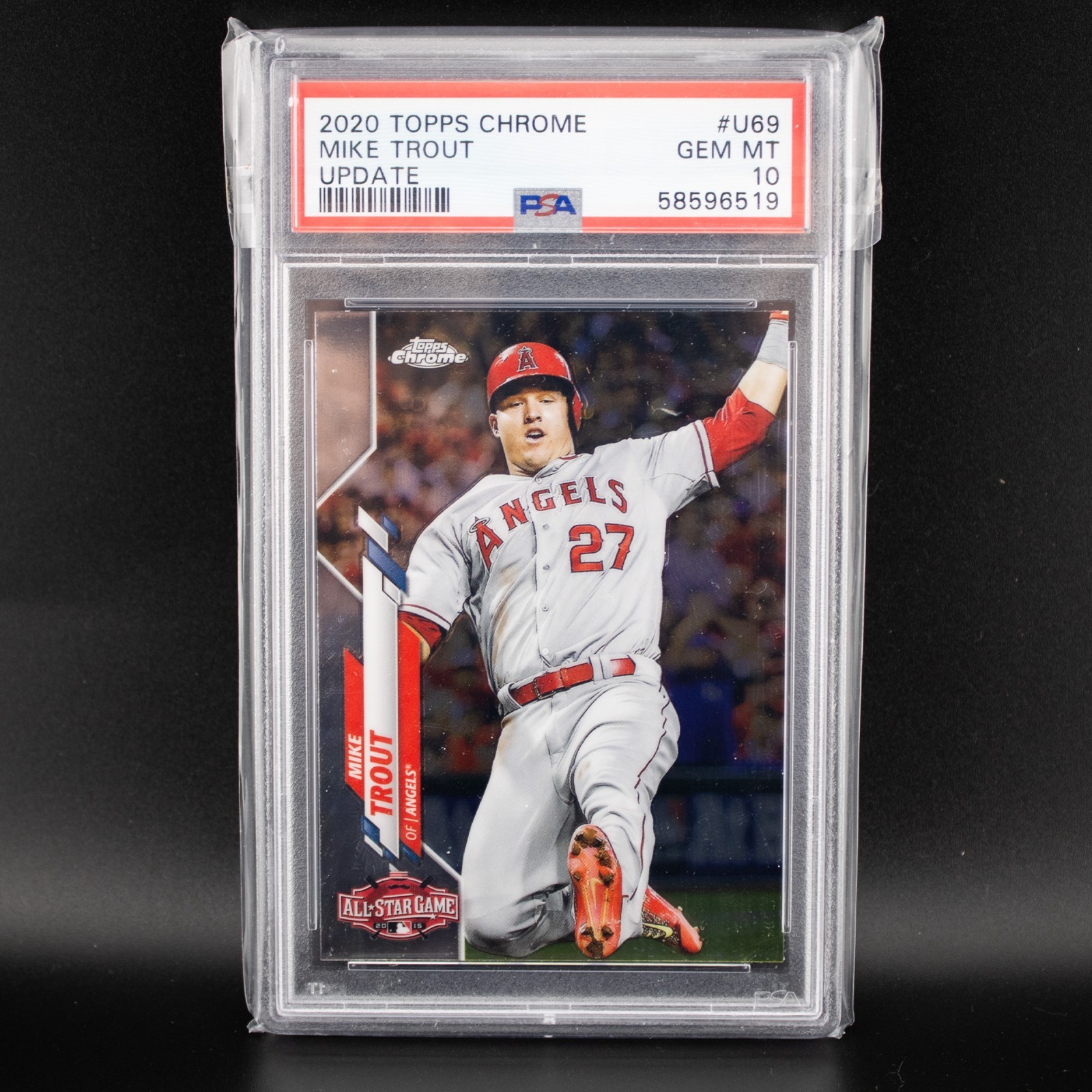 2020 Topps CHROME Update MIKE TROUT #U69 PSA 10 GEM MINT Angels LOW POP 🔥🔥