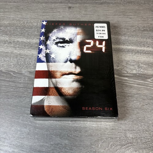 24 Season Six 6 (2007, DVD, Breitbild, 7 Disc Set) Kiefer Sutherland BRANDNEU