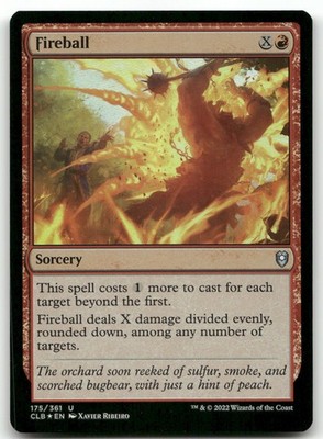 Fireball #175 (Foil) (NM) Baldur's Gate CLB Magic MTG