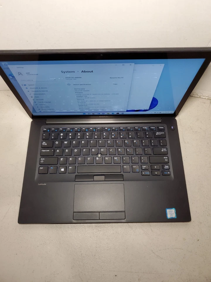 Laptop táctil Dell Latitude 7480 14" i5-7300U 2,6 GHz 8 GB 256 GB SSD Win11 LEER #69 Foto 3 de 4