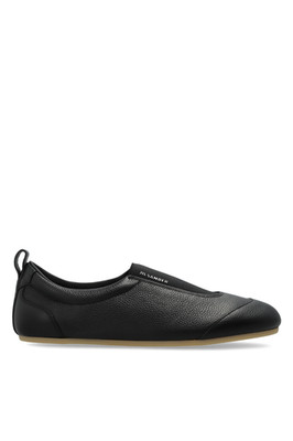 JIL SANDER Etage Black Leather Sneakers New & Authentic