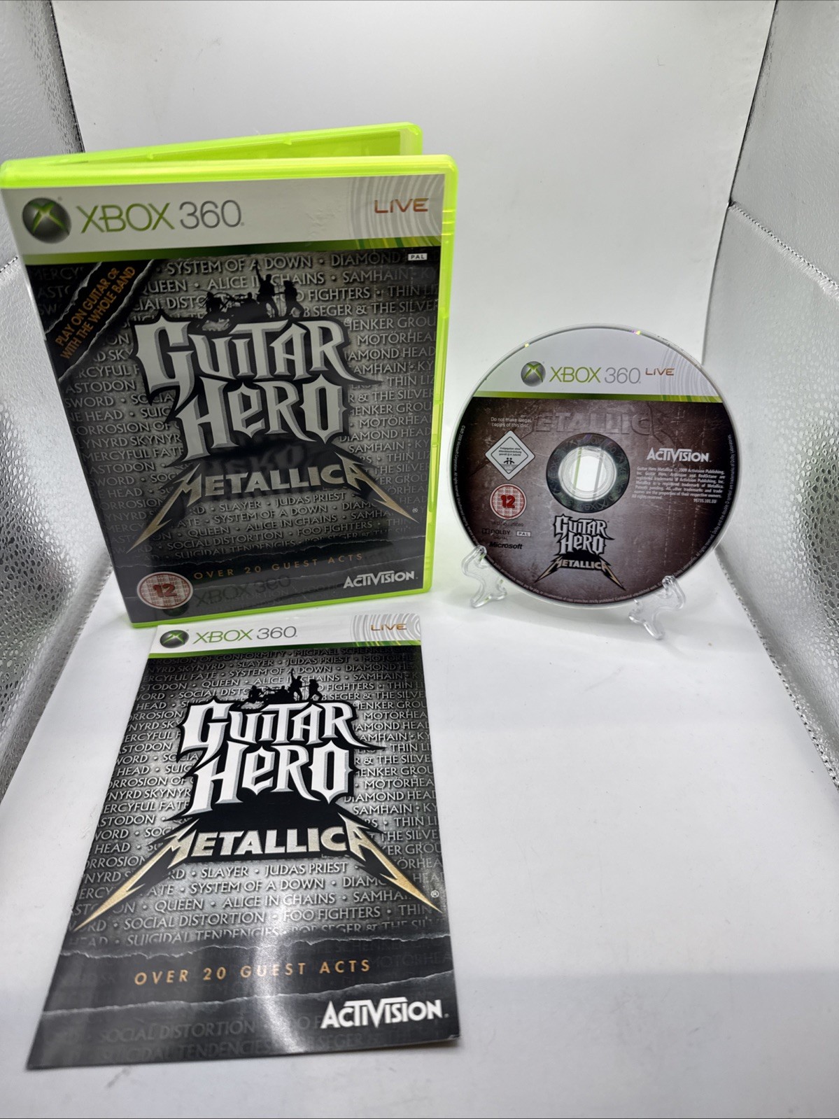 Guitar Hero Metallica Xbox 360 Video Game PAL Complete With The Manual