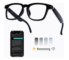 2026 AI Smart Glasses 8MP 4K HD Camera Photochromic for iPhone 17 16 Pro Samsung