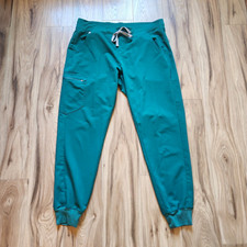 FIGS Zamora Jogger Scrub Pants Technical Collection L Hunter Green