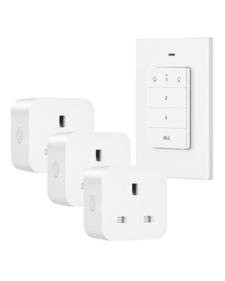DEWENWILS Wireless Remote Control Sockets, UKCA Listed, , 1 Remote 3 ...