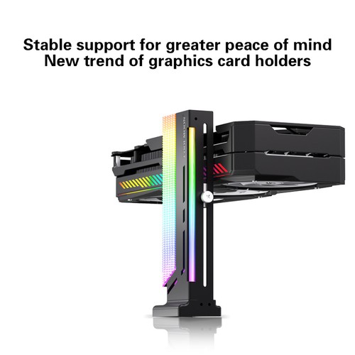 ARGB Graphics Card GPU Support 3Pin Addressable Aluminum GPU Video Card Brackets - Photo 7/14