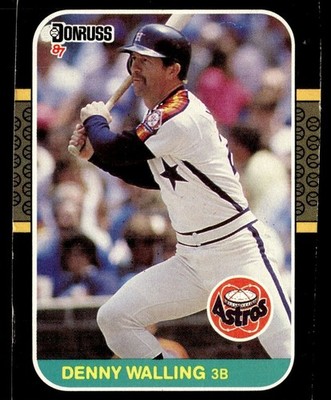1987 Donruss Denny Walling Houston Astros #554