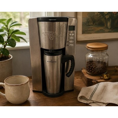 Starbucks Barista Aroma Solo BA1S Single Serve Coffee Maker Stainless Steel