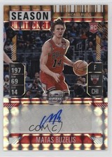 2024-25 Mosaic Rookie Season Ticket Bronze Prizm 70/75 Matas Buzelis Auto 10no