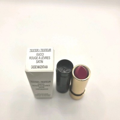 NIB Gucci beauty Rouge a Levres Satin Lipstick # 404 Cassie Magenta 0.12 OZ
