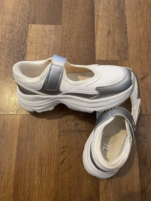 FILA kids women's 5 platform mary jane's white