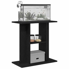 FISH TANK STAND BLACK AQUARIUM CABINET 60CM