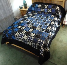 NEW AMISH HANDMADE QUILT Stormy Day 95 x 109