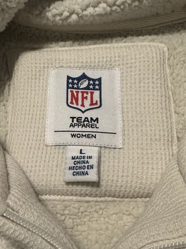 Seattle Seahawks Sweatshirt Women's Large Sherpa Hoodie Zipper NFL Apparel - Picture 9 of 17