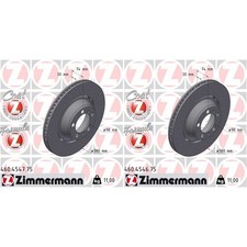 2x ZIMMERMANN FORMULA Z 380mm BREMSSCHEIBEN HINTEN passend für PORSCHE 911